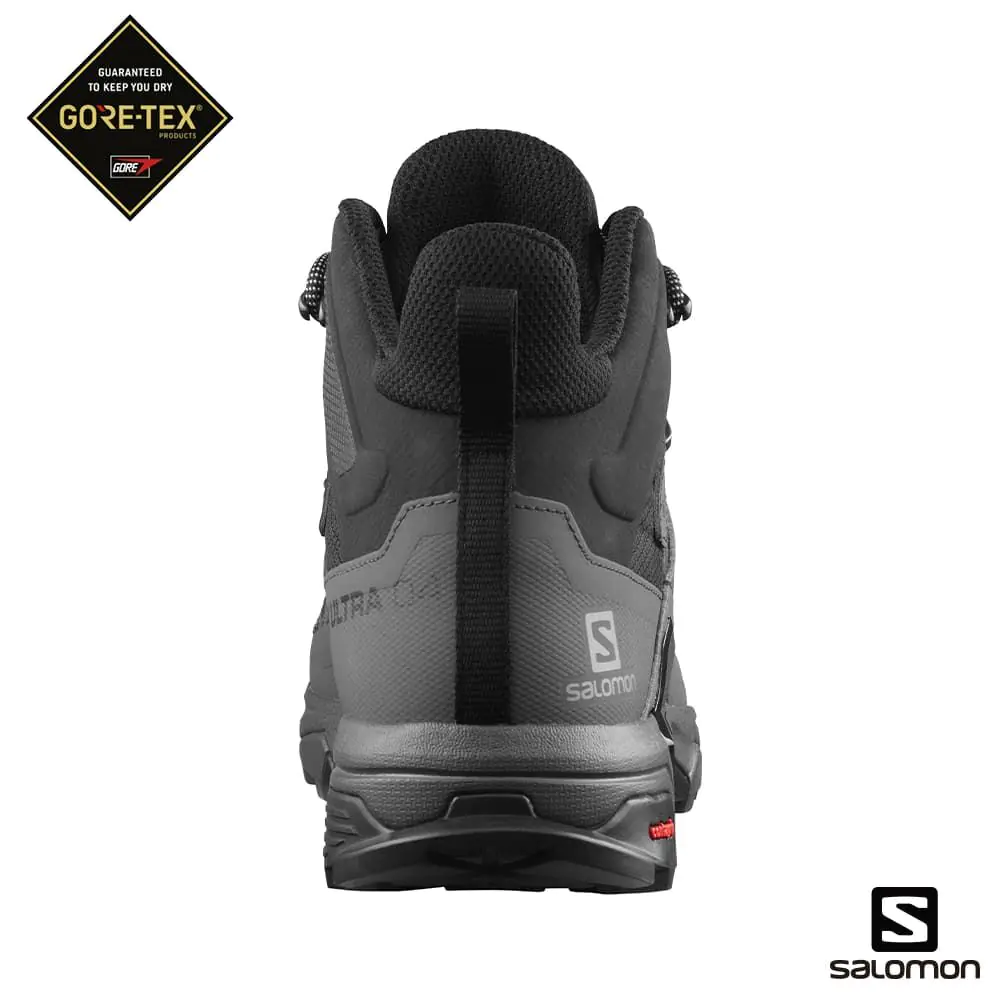 【Salomon】男款 X ULTRA 4 Goretex 中筒登山鞋 寬楦