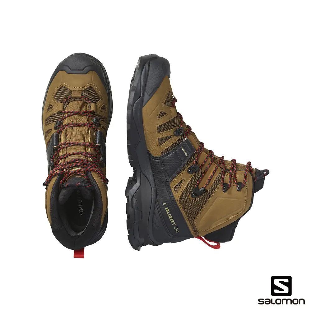 【Salomon】(過季零碼)男款 QUEST 4 Goretex 高筒登山鞋