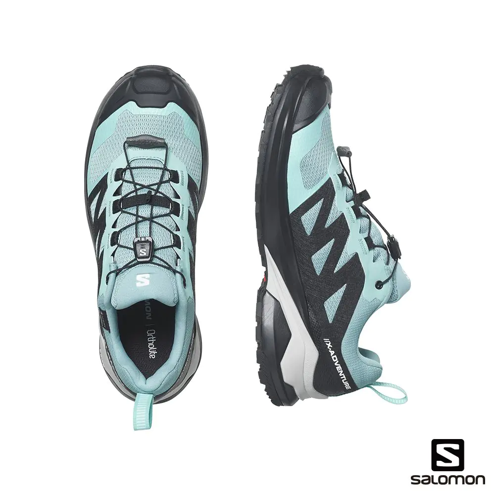 【Salomon】(過季零碼)女款 X-ADVENTURE Goretex 健野鞋