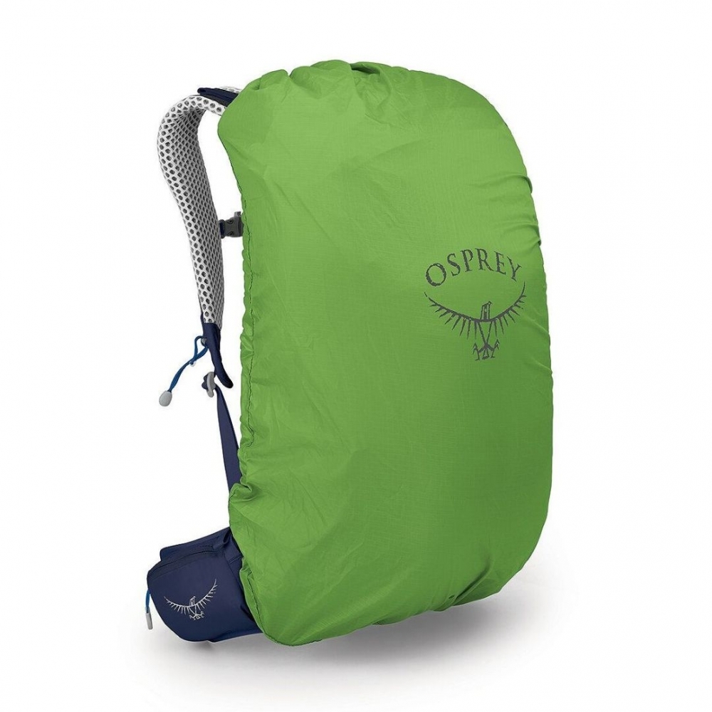 【Osprey】男款 Stratos 24L 透氣網背登山背包-海鯨藍