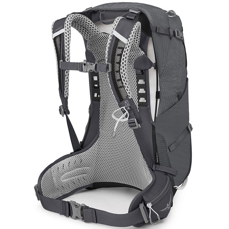 【Osprey】女款 Sirrus 24L 透氣網背登山背包-隧道灰