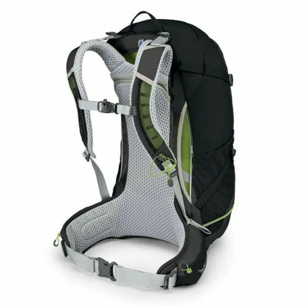 【Osprey】男款 Stratos 34L 透氣網背登山背包-黑 S/M