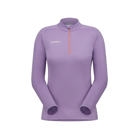 【MAMMUT 長毛象】女款 Performance Thermal Zip LS AF 半門襟長袖保暖排汗衣