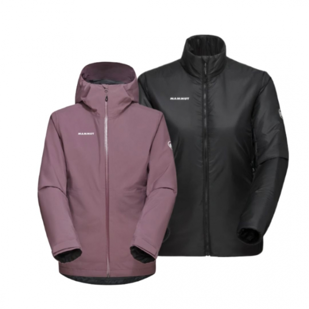 【MAMMUT 長毛象】女款 Alto Light 3 in 1 HS Hooded Jacket AF 輕量透氣防水連帽外套