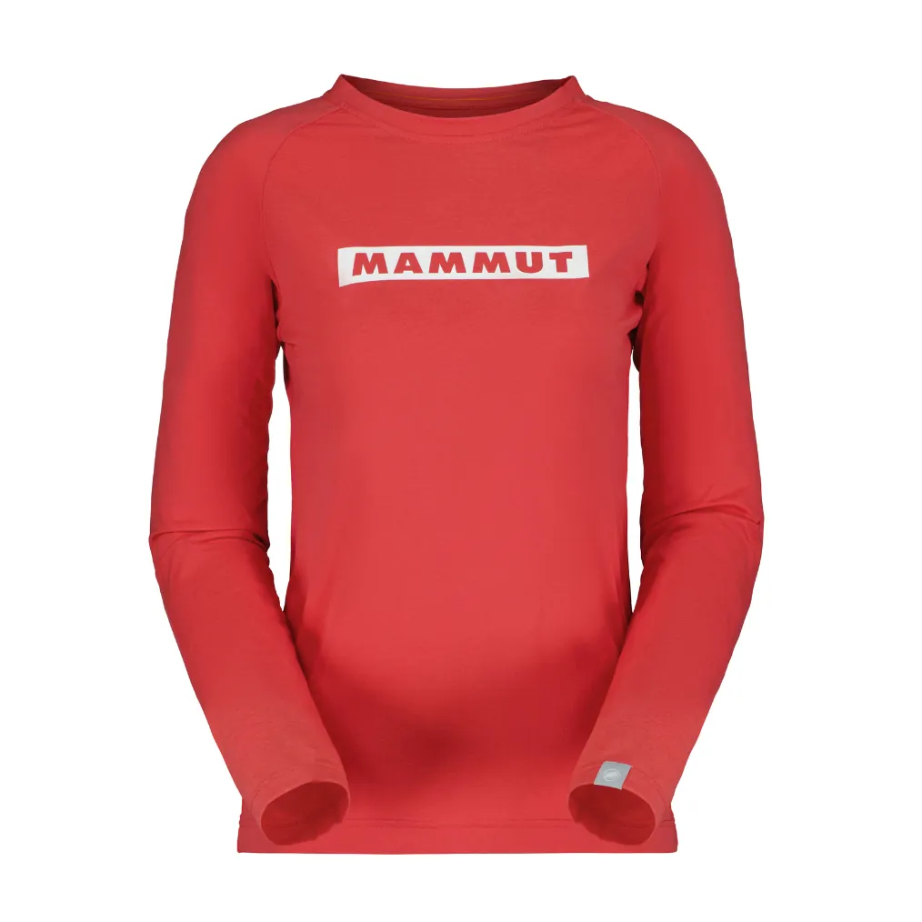 【MAMMUT 長毛象】女款 QD Logo Print Longsleeve T-Shirt AF 圓領長袖上衣