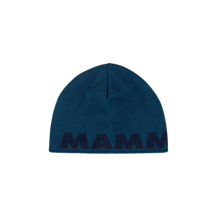 【MAMMUT 長毛象】Mammut Logo Beanie 正反兩用LOGO針織羊毛帽