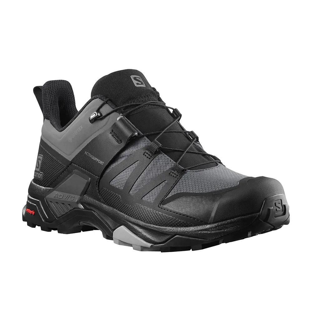 【Salomon】男款 X ULTRA 4 Goretex 低筒登山鞋 寬楦