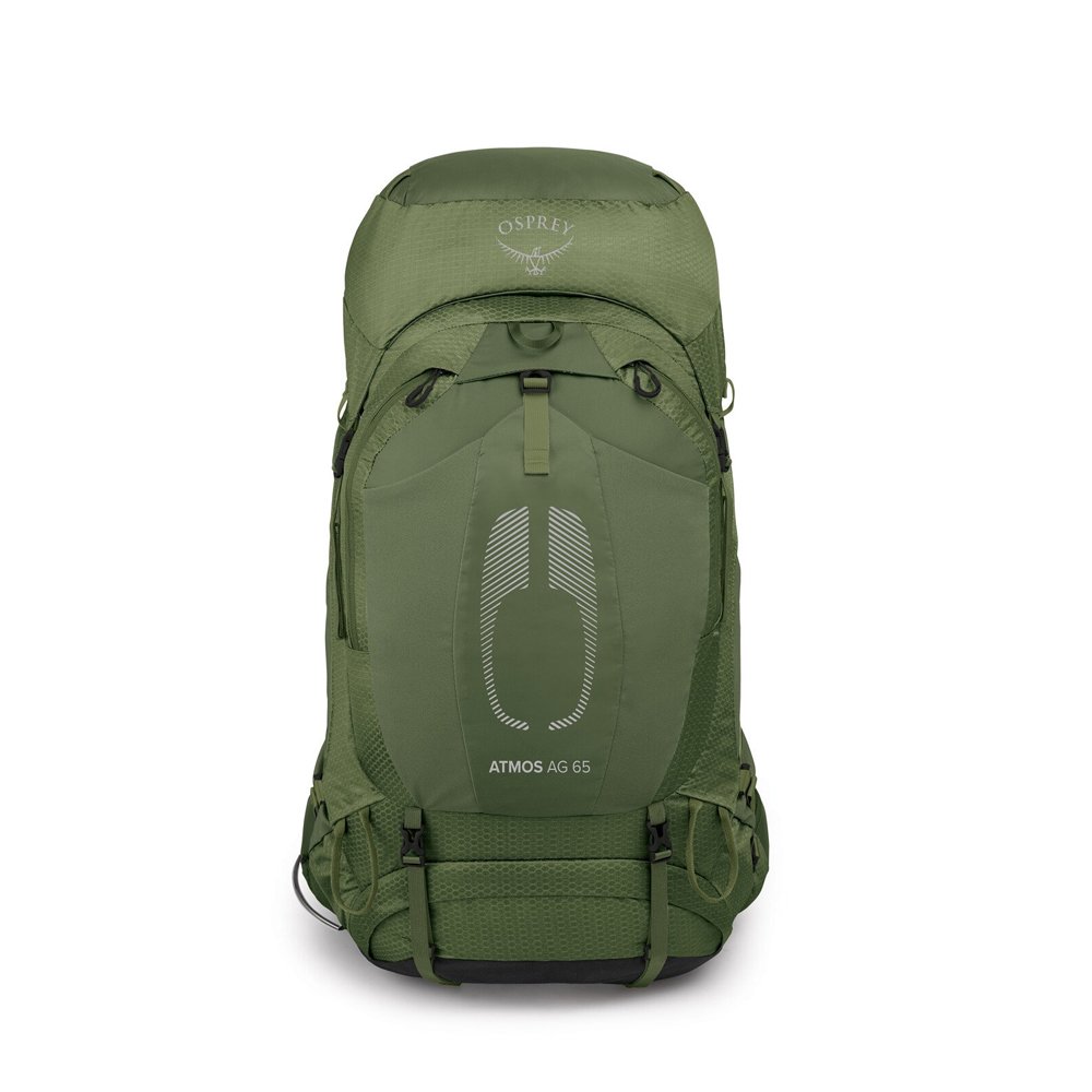 【Osprey】男款 Atmos AG LT 65L 輕量登山背包-神話綠 L/XL