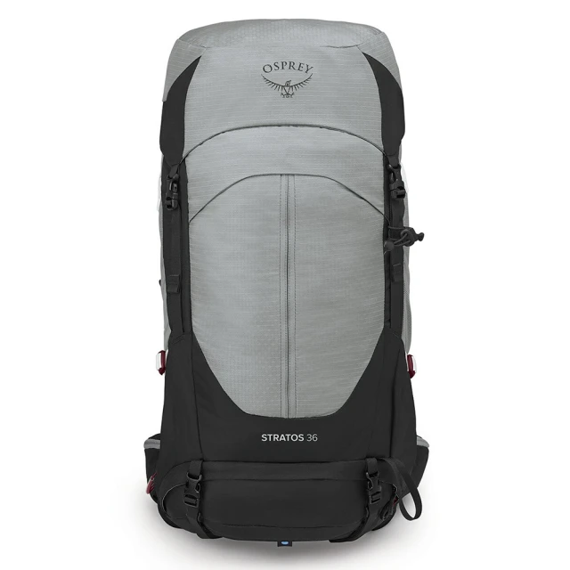 【Osprey】男款 Stratos 36L 透氣網背登山背包-煙霧灰