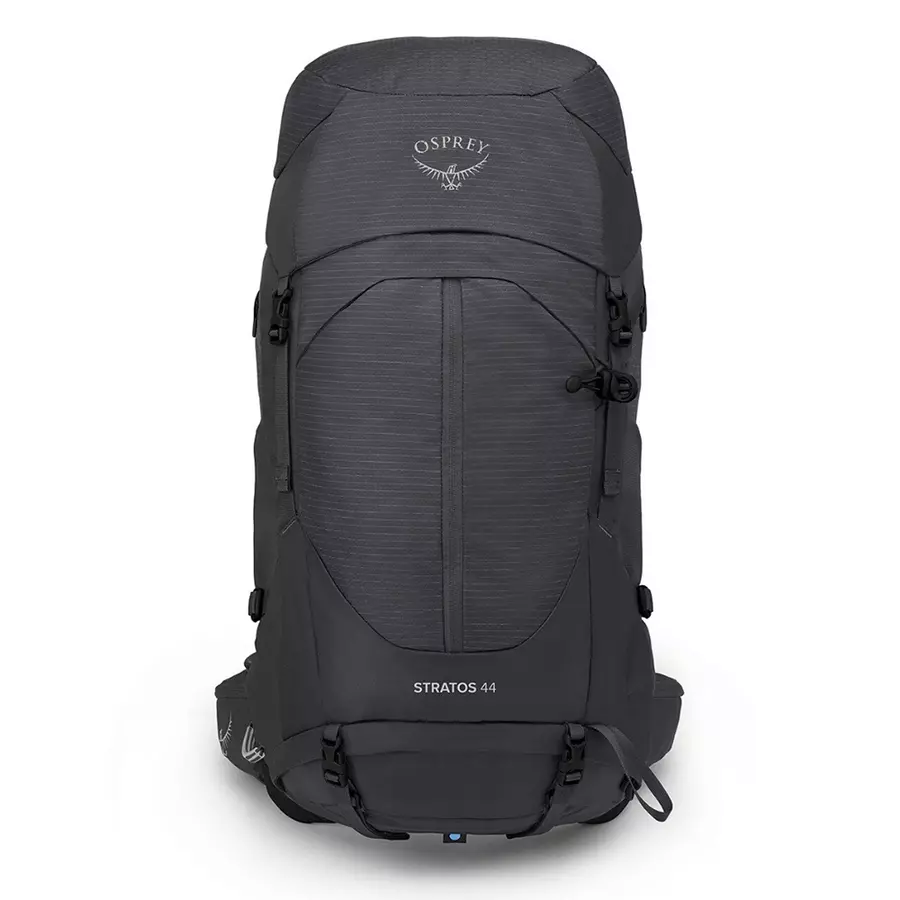 【Osprey】男款 Stratos 44L 透氣網架健行登山背包-隧道灰