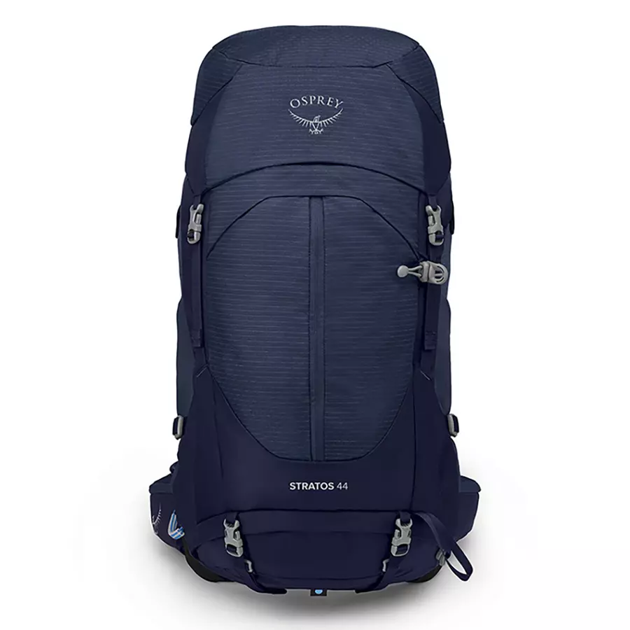 【Osprey】男款 Stratos 44L 透氣網架健行登山背包-海鯨藍