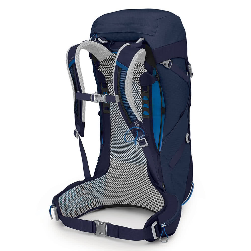 【Osprey】男款 Stratos 36L 透氣網背登山背包-海鯨藍