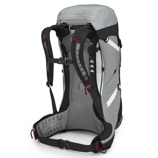 【Osprey】男款 Stratos 36L 透氣網背登山背包-煙霧灰