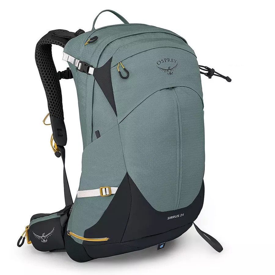 【Osprey】女款 Sirrus 24L 透氣網背登山背包-石蓮綠