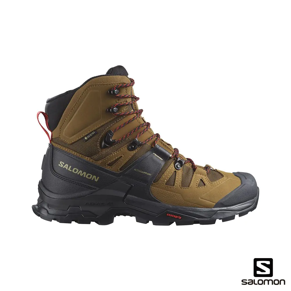 【Salomon】(過季零碼)男款 QUEST 4 Goretex 高筒登山鞋