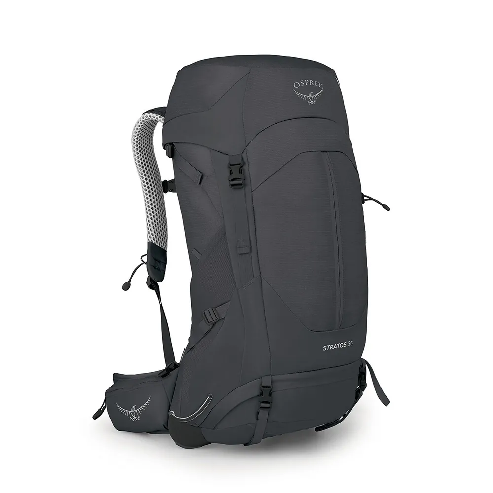 【Osprey】男款 Stratos 36L 透氣網背登山背包-隧道灰