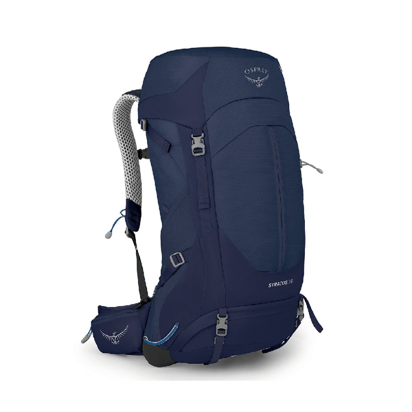 【Osprey】男款 Stratos 36L 透氣網背登山背包-海鯨藍